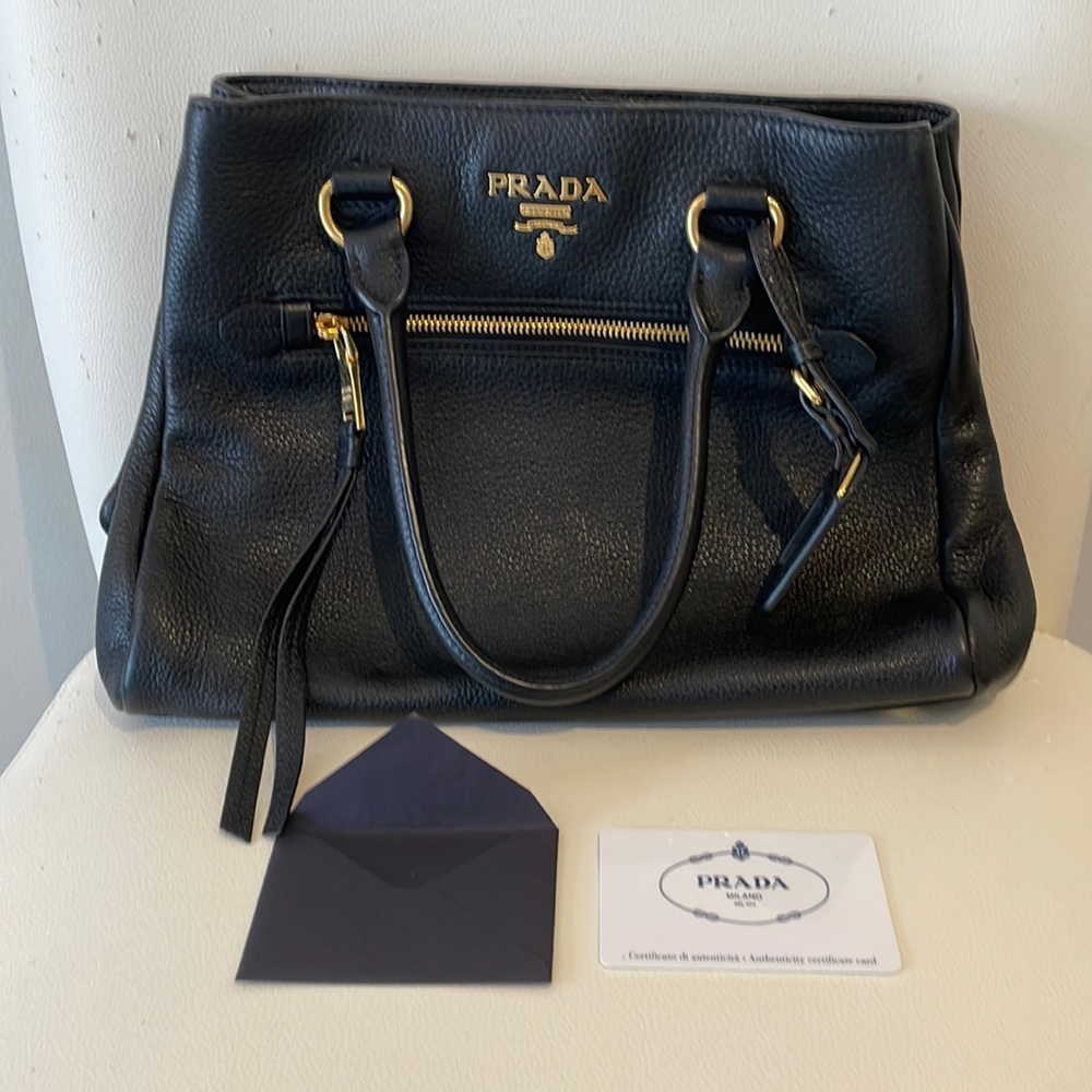 Gorgeous Prada Leather black bag